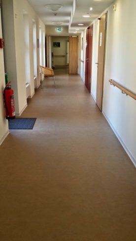 Treppenhausreinigung und Kristallisation